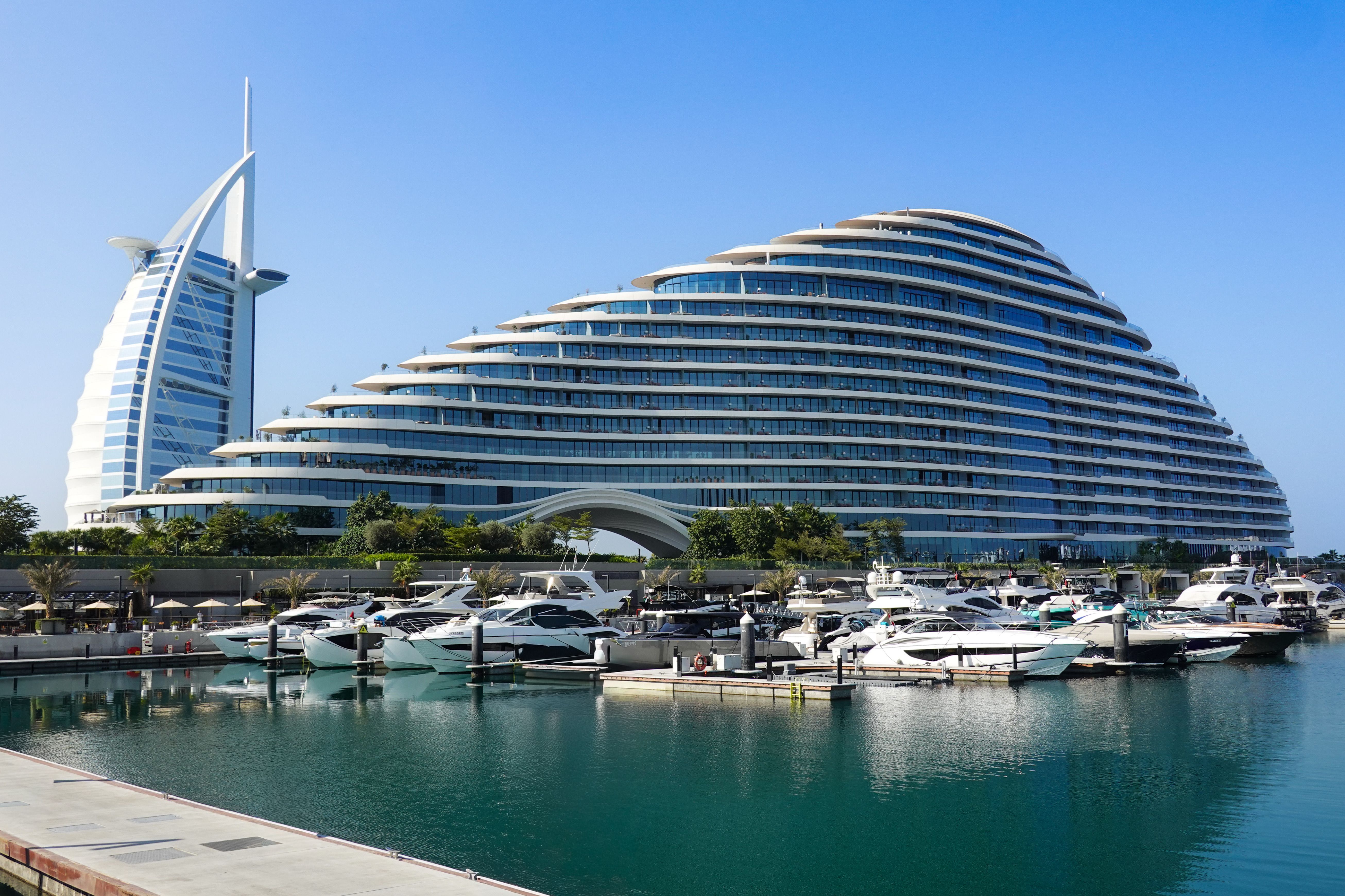 Burj Al Arab and luxury marina in Dubai